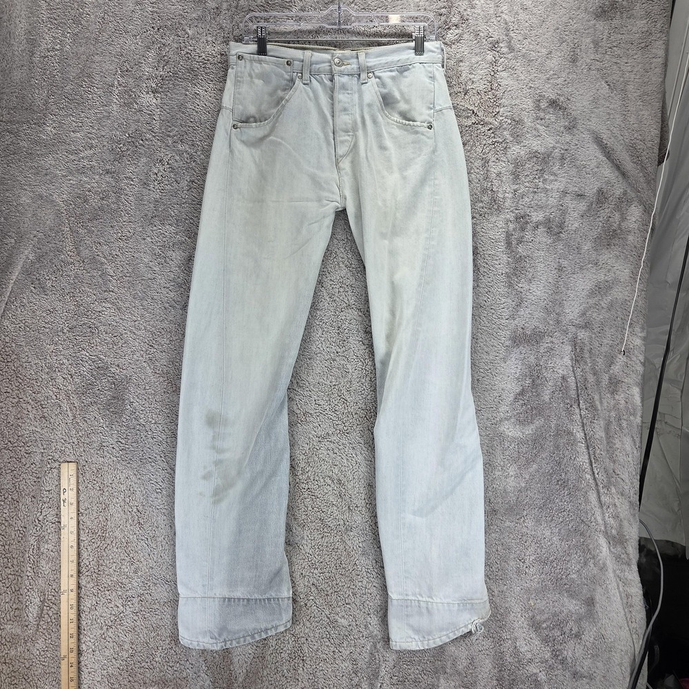 Vintage Levis Engineered Jeans Mens 30x32 Blue Twisted Light Wash Button Fly